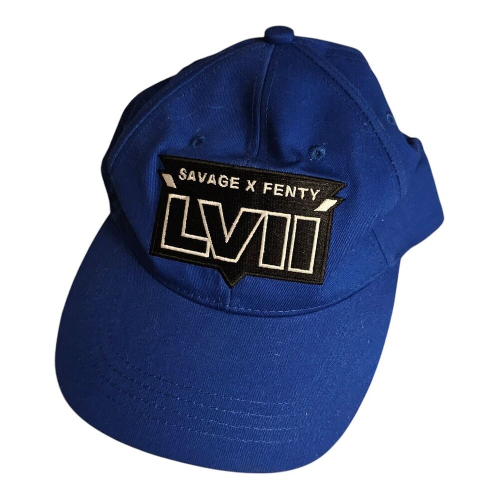 Savage Fenty Cap Hat Blue Limited Edition Super Bowl LVII Adjustable NWT